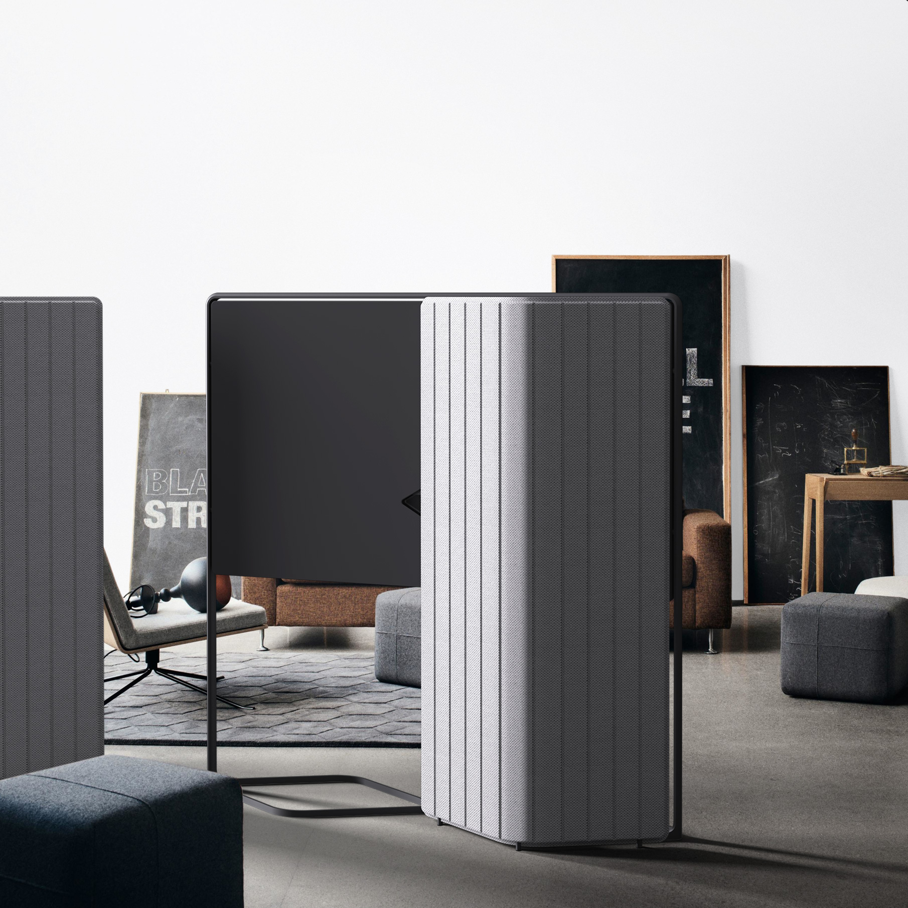 Panasonic Byōbu TV | In Living Space | Rear View