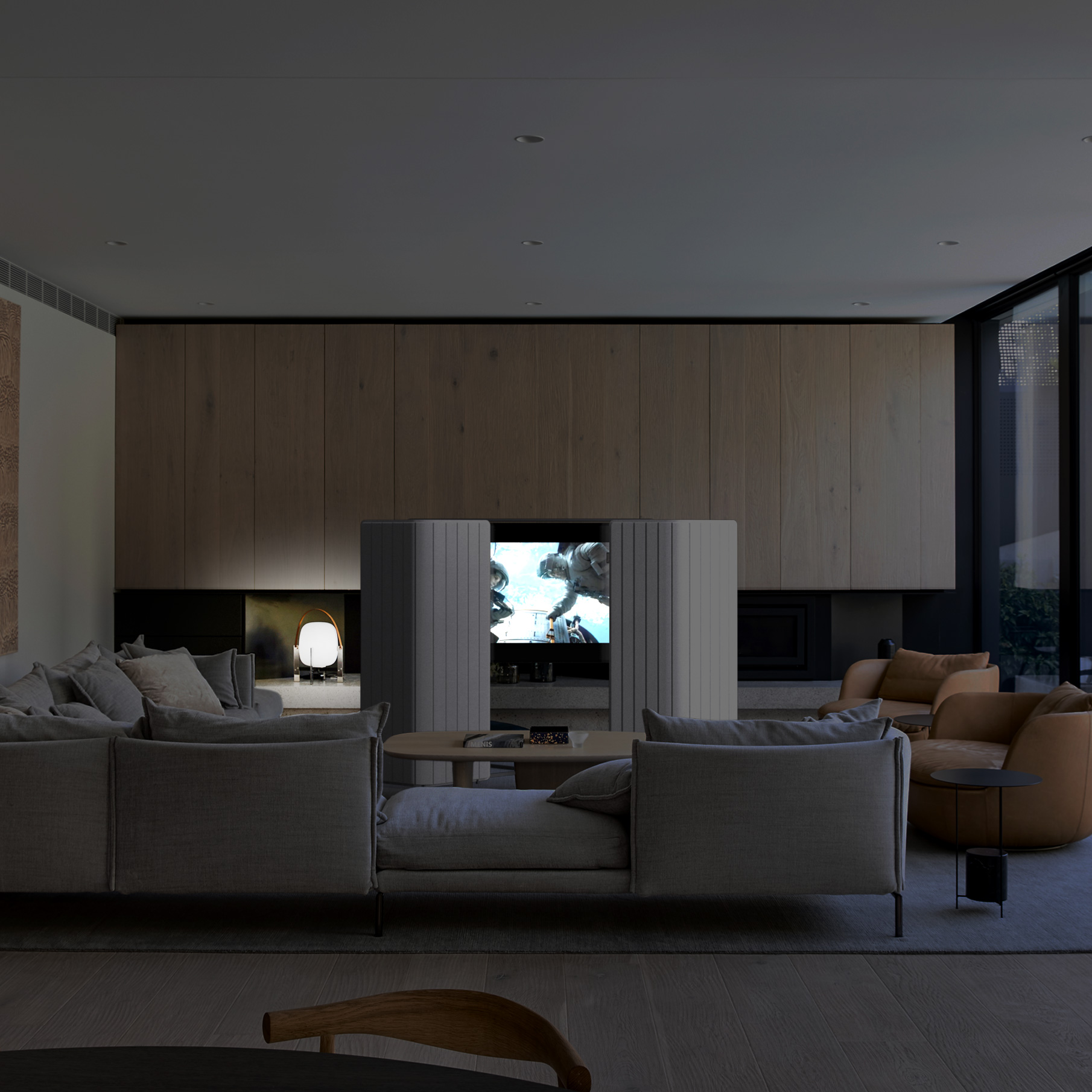 Panasonic Byōbu TV | Cinematic Mode | Front View