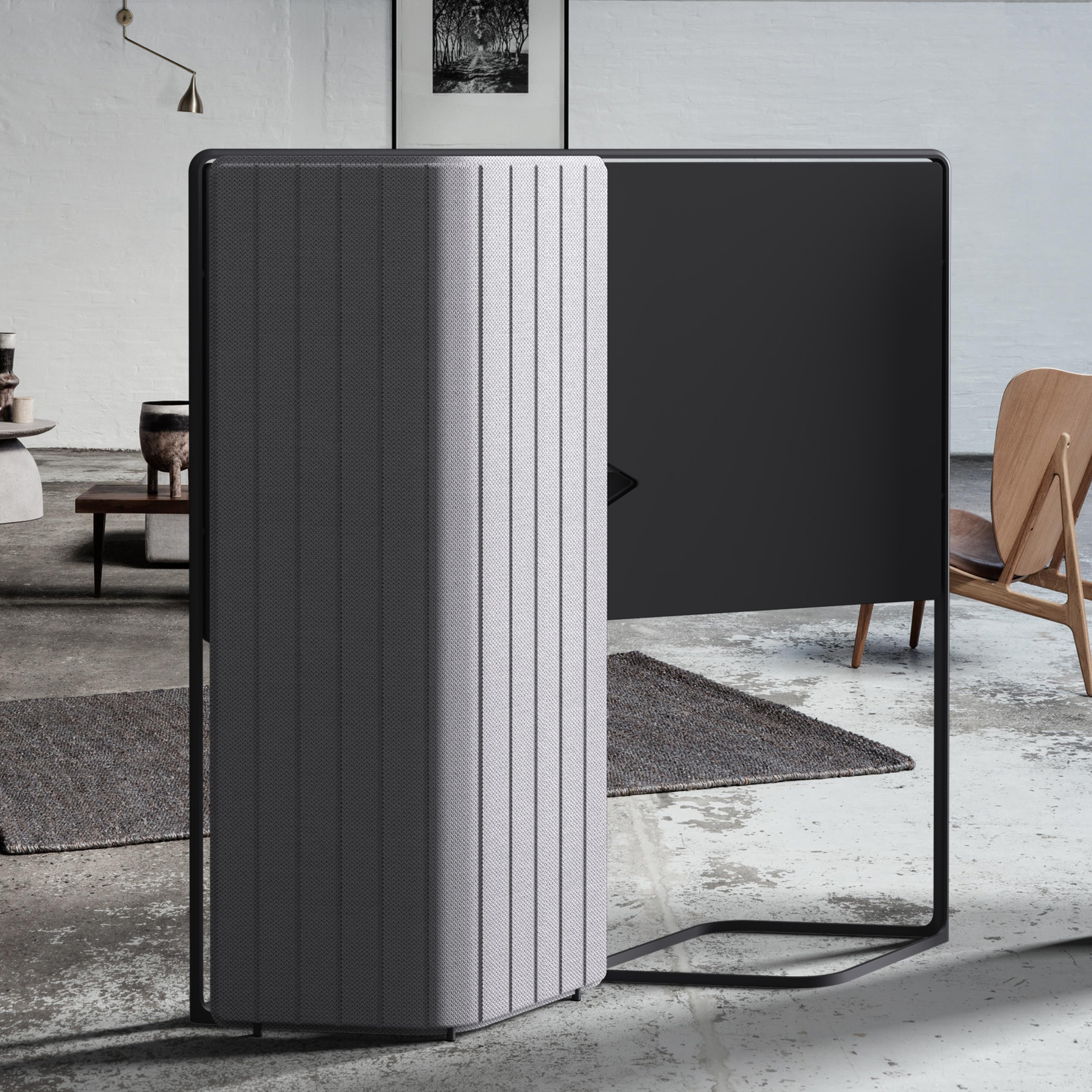 Panasonic Byōbu TV | In Living Space | Rear View